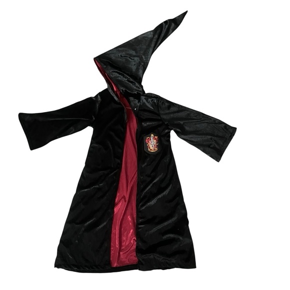 Harry Potter Deluxe Gryffindor Robe with Ron Weasley Wand  Kids Medium Universal - Picture 2 of 13